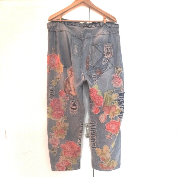 Magnolia Pearl Floral Applique Miner Denims NWT - Picture 6 of 13
